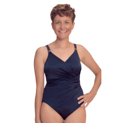 Elegancki granatowy strój...