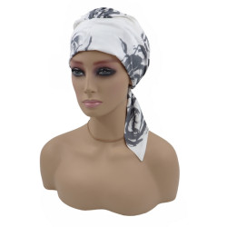 Turban chusta po chemioterapii z bawełny na wiosnę lato Lidia Heidi C61