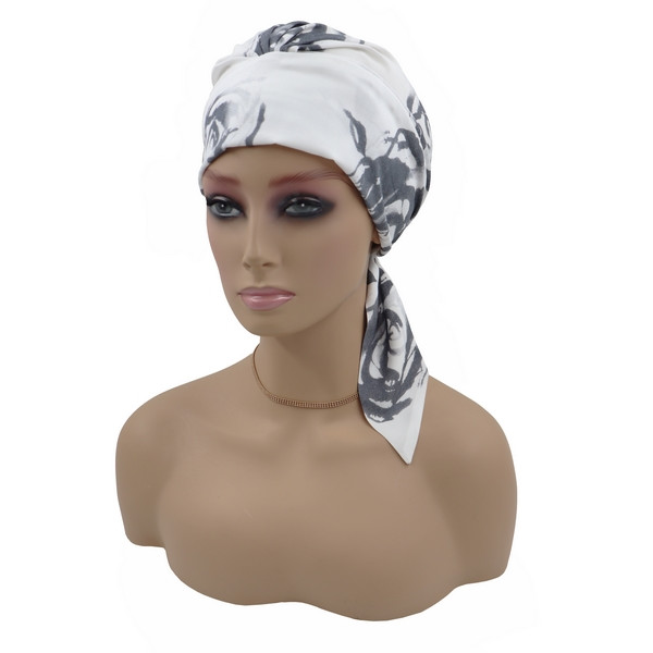 Turban chusta po chemioterapii z bawełny na wiosnę lato Lidia Heidi C61