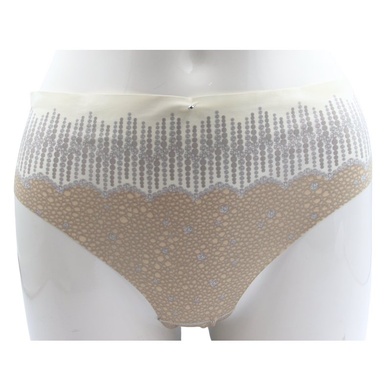 Majtki bezszwowe z nadrukiem wysoki stan Amoena Jane