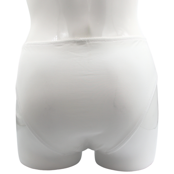 Eleganckie białe figi z koronką Amoena Rebeca