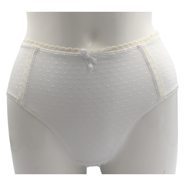 Białe majtki figi z wysokim stanem Amoena Alice